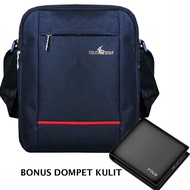 RAGI STORE - Sporty Gadget Sling Bag Casual Men's Sling Bag - Black