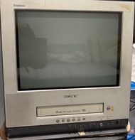 15吋 Sony Trinitron 平面平角 2合1 VHS CRT TV 電視錄影機