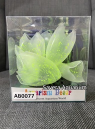 hiasan akuarium / tanaman karet / glow in the dark / ab0077