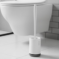 [ECOCO] ECOCO Floor-to-ceiling Toilet Brush Round Hard Bristle Toilet Brush Toilet Rack Wall-mounted