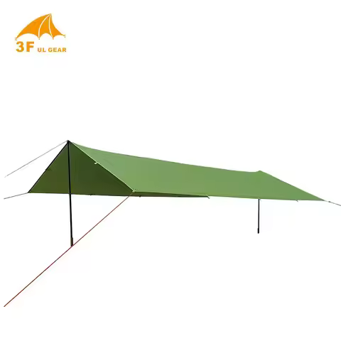3F UL Gear Rectangle 15D Silnylon Sliver Light Weight 3*3 / 4*3 /5*3 Meters Canopy Tarp Tent