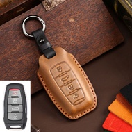 Leather Car Remote Key Case Cover Holder Shell for Great Wall Haval Hover H1 H4 H6 H7 H9 F5 F7 H2S GMW Coupe Auto Accessories