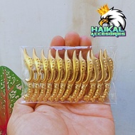 12pcs metal cleaver pins, cleaver brooches, economical package for business