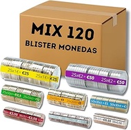 AF - 120 Blister Packs for Coins | Mix 15 Blister Packs of 1.2 and 5 Cent Coins + 15 Blister Packs f