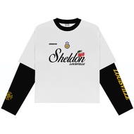 Domination Labs Double Layer Boxy 24s Long Sleeve Loui White Boxy Long Sleeve