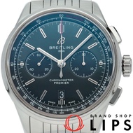 百年靈 Premier B01 計時碼錶 42 賓利英國賽車綠 AB0118/AB0118A11L1A1 錶盒、保固卡、不鏽鋼、男士腕錶、綠色、拋光、成色極佳 [二手]