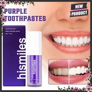 Hismile V34 purple toothpaste colour corrector Whitening teeth karang gigi Ubat Pemutih Gigi Stain R