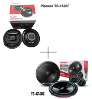 PIONEER TS-G160C-2 ลำโพงติดรถยนต์แยกชิ้น 6.5" แบบ 2 ทางกำลังขับสูงสุด 300W