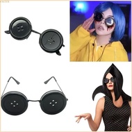 FACY Coralines Glasses Coralines Button Eyes Glasses for Halloween Other Mother Costume Accessories 