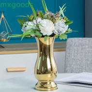 MXGOODS Flower Vase Silver Gold Urn XMAS Centrepiece Iron Wedding