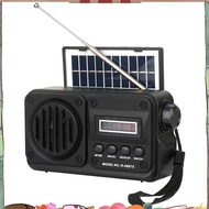 Solar Emergency Radio Multifunctional Portable Emergency Radio Rechargeable Solar Bluetooth Speaker 
