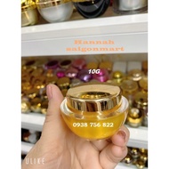 Colorful 10g cosmetic jar - gold lid - 10g cream jar