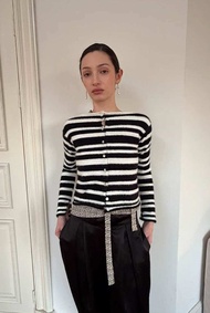 CASA PROJECTS - (Pre-Order) Color block striped cardigan