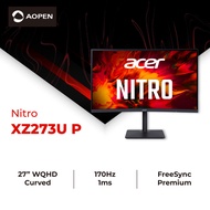 ACER NITRO XZ273U P 27-Inch WQHD 170Hz 1ms Zero Frame Curved LCD (1000R) FreeSync Premium Gaming Mon