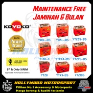 KOYOKO NANOGEL BATTERY YB3L YB5L YTZ5S YT6B YTX7A YTZ7S YTZ8 YTX9 YTZ10 MAINTENANCE 6 MONTH WARRANTY