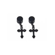 Magnet FAKE EARING MFS CROSS TINDIK EARRINGS WITHOUT EAR HOLE FASHION MEN WOMEN METAL ROCK