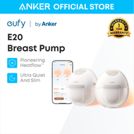 Eufy เครื่องปั๊มนมแบบสวมใส่อุ่น E20 ระดับความร้อน 3 ระดับ เครื่องปั๊มนมแฮนด์ฟรีพร้อมนวัตกรรม HeatFlo