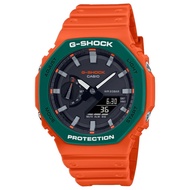 Casio G-Shock Analog Digital Orange Resin Strap Watch For Men GA-2110SC-4ADR-P