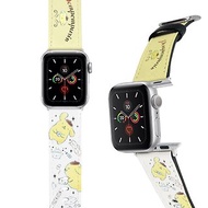 SANRIO-Apple Watch-皮革錶帶-黃白 POMPOMPURIN