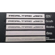 REALTIME 4WD Stickers Die-Cut Work 1 Sheet Gets 2 Pieces