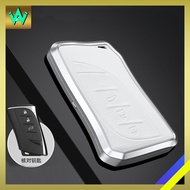 Lexus Key Cover ES250 ES350 ES300h LS500h Aluminium Alloy Genuine Leather Cow Hide Sarung Kunci Kere