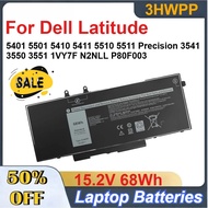 3HWPP 15.2V 68Wh Laptop Battery for Dell Latitude 5401 5501 5410 5411 5510 5511 Precision 3541 3550 