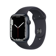 Apple Watch Series 7 智能手表GPS款45 毫米午夜色铝金属表壳午夜色运动型表带 MKN53CH/A