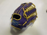 2024 ZETT 332系列棒壘球手套 外野手 BPGT-33238 紫藍色