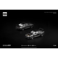Pop Race 1/64 Dark Chrome Series Nissan Skyline GTR R33 400R PRDC-003