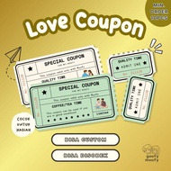 [goothing] NEW! Custom Love Coupons CAN BE SOLD!! Custom Ticket/s Custom Coupon/s