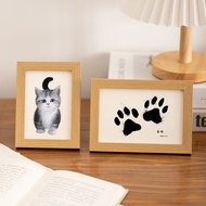 Pet Photo Frame Baby Ink Pad Baby Hand Foot Print diy Picture Frame Hand Foot Print Hollow Baby One 