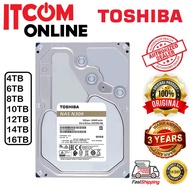TOSHIBA N300 4TB 6TB 8TB 10TB 12TB 14TB 16TB 256MB 512MB 7200RPM SATA III NAS HDD INTERNAL HARDDISK