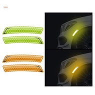 Shas 2pcs Wheel Reflective Sticker Warning Safety Reflector Strips Sticker Truck SUV