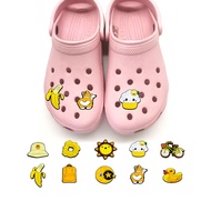 Cartoon Bike Duck Jibitz Croc for Kids Girls Corgi Dog Jibbits Charm Cloud Shoe Charms Pin Banana Flower Jibits Crocks Shoes Accessories Decoration