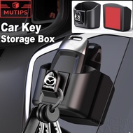 Mazda Car Key Storage Box Remote Control Organizer Card Slot Mini Storage Hook For 2 3 BP CX5 CX30 C