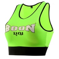 BOON Fight Top chest protection shirt female boxer sport bra Black Blue Red green  SMLXL) เสื้อป้องก