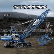 樂拼20010 帶馬達 履帶起重機  Crawler Crane 獅牌180099 科技系列 非42042但相容 積木