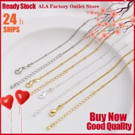 ❤️Accessories Jewelry DIY❤️Color Retention JF 14K Gold-plated Finished Necklace Flat O Spacer Bead C