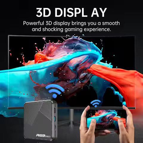 Android 14 TV Box R69 PRO 8K Wifi6 Allwinner H728 Voice Remote Media Player Home Set Top Box Smart A