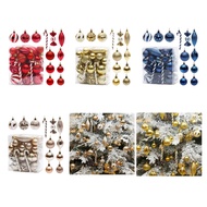 mochocho Delicate Colorful Christmas Baubles Plastic Christmas Decoration Set of 40 Tree Baubles Orn