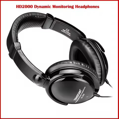 Takstar HD-2000 Dynamic Stereo Headphones & Earphones Professional Audio Monitoring For PC DJ Music 