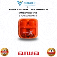 [ AIWA AT-X80X TWS EARBUDS ] - IPX5 / 5hr Playime / 13mm coil / Orange