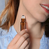 Essential Oil Roller Bottles, 48 Pack Hoa Kinh 10ml Empty Glass Amber Roller Bottles UV Protection w