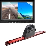 HD 720p Third Roof Top Mount Brake Light Camera Brake Light Parking Camera Rear View Camera + 7 Inch