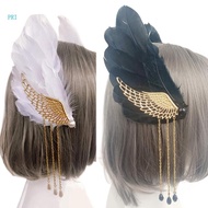 pri Devil Angel Wing Hair Clip for Women Cosplay Hair Barrettes Anime Costume Party Props Headdress Accessories