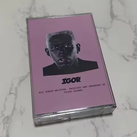 Tyler The Creator IGOR (Explicit) Hip-Hop Rap Cassette Tape with Lyric Book Experimental Rap Music f
