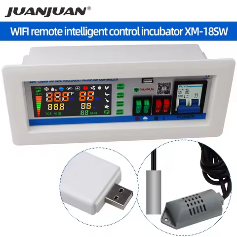 XM-18SW Egg Incubator Controller Thermostat With WIFI APP Control Intelligent Temperature and Humidi