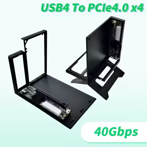 UT4G BK8 External EGPU Adapter USB 4 Thunderbolt 4/3 TB3/TB4 To PCIe X16 PCI-E 4.0 X4 GPU Dock Brack
