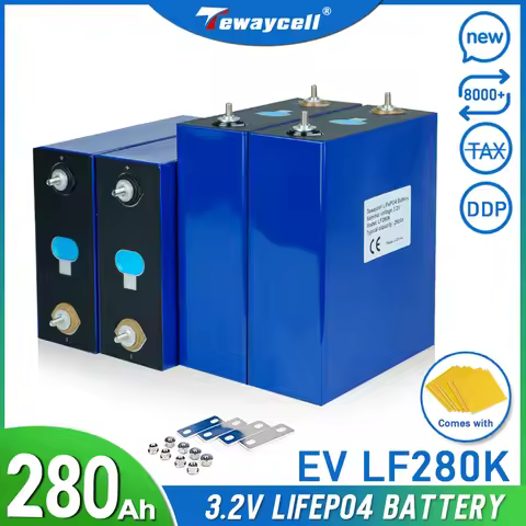 Tewaycell Grade A LF280K 3.2V Lifepo4 Rechargeable Battery 8000 Cycle 280Ah DIY 12V 24V 48V Li Ion P
