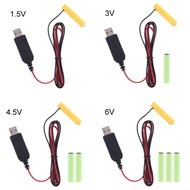 LR03 AAA  Eliminator 2m USB Power Supply Cable Replace 1-4pcs AAA